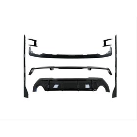 Resim autogp Bmw f40 m tech aerokit body kit seti siyah 2019+ 1 serisi 