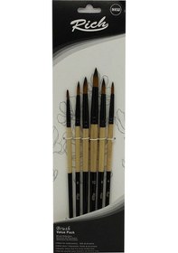 Resim Yeni Seri 03 Fırça Seti Suluboya Detay 6'lı 