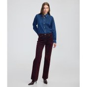 Resim İpekyol Flok Baskılı Kadın Jean Pantolon (IW6250018033) 