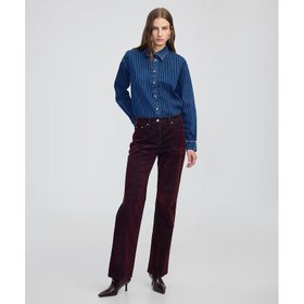 Resim İpekyol Flok Baskılı Kadın Jean Pantolon (IW6250018033) 