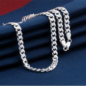 Resim Takılingo 925 Ayar Gümüş 6 mm Gurmet Erkek Zincir Kolye 
