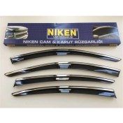 Resim Niken Blueoto Vw B8 2015-2020-NIKEN Kromlu Cam Rüzgarlığı 4'lü 