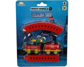 Resim İsmiyle Al Kurmalı Raylı Mini Tren Seti 11 Parça 