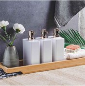 Resim HomeTarz Şampuanlık Sıvı Sabunluk Banyo Mutfak Sabunluğu 
