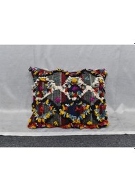Resim Zehra Abla Halı Yeni El Dokuma Dekoratif Kilim Kırlent Yastık Kılıfı 6908 Çok Renkli 