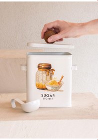 Resim The Mia Storage Şeker Saklama Kabı 13x20x23 Cm Bej 