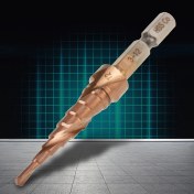 Resim Tenfowee Hss Kobalt İçeren Altıgen Saplı Spiralli Basamaklı Matkap Ucu, Titanyum Kaplama, Çelik/alüminyumda Farklı Boyutlarda Delik Açma, Dayanıklı Ve Kırılmaya Dayanıklı 4-20mm 