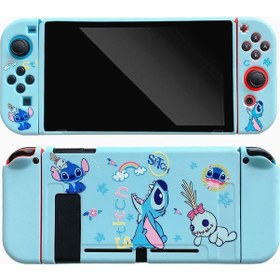 Resim Nintendo Switch Oled İçin Stitch Anti-damla Koruyucu Kılıf 
