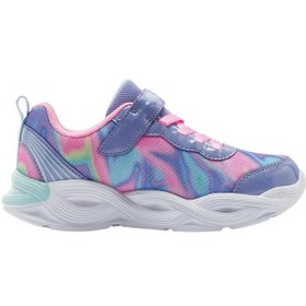 Resim Skechers Twisty Glow Sorbet Swirl Kız Çocuk Gri Günlük Ayakkabı 