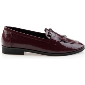 Resim Bordo Kadın Loafer Ayakkabı K01212011012 