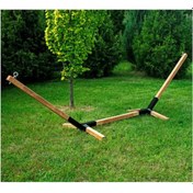 Resim Halevia Metal Ayaklı Ahşap Hamak. Meşe 