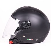 Resim Sway Sw 715 Yarım Kask - Mat Siyah Motosiklet Bisiklet Scooter Kaskı 