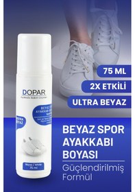 Resim Dopar Sport White Beyaz Spor Deri ve Kumaş Ayakkabı Boyası 75 ML Beyaz 
