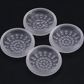 Resim Tekmihat TPU Silikon Analog Denetleyici Joystick Kapağı Başparmak Çubuğu Kavrama Kapağı Nintendo Switch NS Joy-Con için (Şeffaf) 