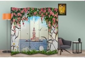 Resim Manzara Temalı Özel Tasarım Paravan Room Divider PRV1228, 180 x 180 