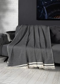 Resim Alinda Pamuklu Kaymaz Terletmez Koltuk Örtüsü 170x230 - Antrasit Antrasit 