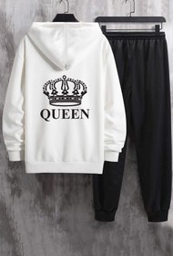 Resim uyguntarz Unisex Quenn Baskılı Eşofman Takımı 