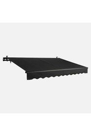 Resim ENLIS 200x150 Antrasit Balkon Tentesi Polyester Güneşlik Bahçe Teras Tente 