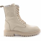 Resim Bambi Beige Hakiki Deri Kadin Bot & Bootie HD0777002303 Harley Davidson