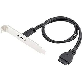 Resim 20 pin usb 3.0 anakart typec çevirici 