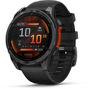 Resim Garmin Fenix 8 47 MM Amoled Slate Gri Siyah Silikon Kayışlı Akıllı Saat Garmin