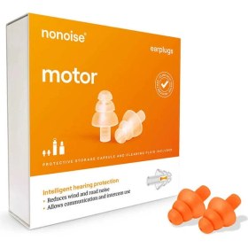 Resim Nonoise Motosiklet Kulak Tıkacı Turuncu 