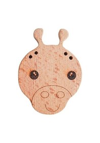 Resim Hobireyon Zürafa Figürlü Delikli Diş Kaşıyıcı Halka Kahverengi 