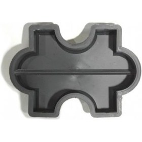 Resim Plastik Parke Taşı Kalıbı Pazıl 1 Yatay 1/2 6 Cm (10 Adet) 