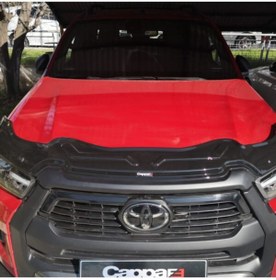 Resim Cappafe Toyota Hilux Ön Kaput Koruyucu Rüzgarlığı Yarasa Model 2021 2022 