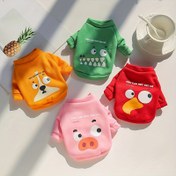 Resim 1 adet Komik Sevimli Karikatür Grafikli Pet Sweatshirt Yaratıcı Köpek Kıyafetleri Sonbahar ve Kış için 