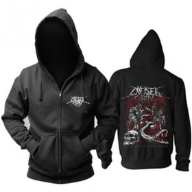 Resim GALASHOP Chelsea Grin Hoodie Fermuarlı Kapşonlu 