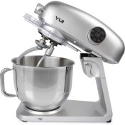 Resim M218 Easy Chef Gümüş Stand Mikser 1800W Motor Gücü 8l Kapasite Dayanıklı Döküm Metal Gövde 