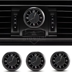 Resim Oto Çizgi Lüks Analog Araç İçi Saat | Torpido & Konsol Uyumlu | Şık Metal Çerçeveli Oto Saati 