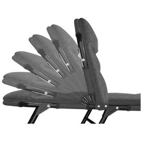 Resim Sunup Sn-24922 Taşınabilir Ayarlanabilir 5 Kademe Sünger Kamp Yatak Şezlong Koyu Gri 