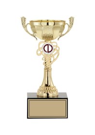 Resim Odak Kupa - Small Kupalar - S-010 C - 24 Cm Altın - Beyaz 
