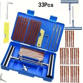Resim Userfriendly11 A Ayarla 33/57 Parça Oto Lastik Tamir Seti Araç Van Motosiklet Bisiklet Acil Onarım 