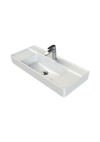 Resim Turkuaz Seramik Cerastyle Sharp 85 x 38 CM Etajer Uyumlu Lavabo 