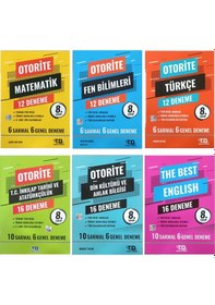 Resim Tandem Yayınları Otorite 8. Sınıf Matematik Fen Türkçe İnkılap Din İngilizce Deneme Seti 