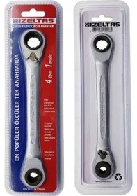 Resim İzeltaş 0335020010 Çoklu Yıldız Cırcır Anahtar 10x13x17x19 Mm 