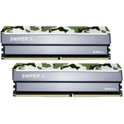 Resim G Skill Gskıll Sniperx Orman Kamuflaj Ddr4-3200mhz Cl16 32gb (2x16gb) Dual (16-18-18-38) 1.35v 