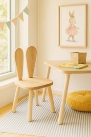 Resim Reyo Montessori Tavşancık Çocuk Sandalyesi - 1 Adet 