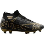 Resim Laliga Genç Çim Zemin Kramponu Gkrp-Sıyah-Sıyah-Desenlı Siyah 