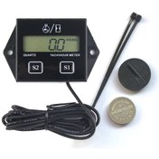 Resim Gajeena Motor Saniye Ve Saat Ölçer, 0-15300rpm Aralığında Lcd Ekranlı, Bakım Hatırlatıcısı İle Siyah Abs Motosiklet Tachometresi Cr2450 Pil Dahil 