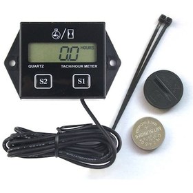 Resim Gajeena Motor Saniye Ve Saat Ölçer, 0-15300rpm Aralığında Lcd Ekranlı, Bakım Hatırlatıcısı İle Siyah Abs Motosiklet Tachometresi Cr2450 Pil Dahil 