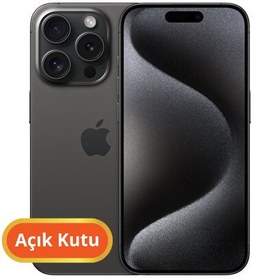 Resim Apple iPhone 15 Pro YD Sıfır  Açık Kutu | 128 GB Siyah 