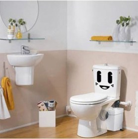 Resim Redline Grafik Sevimli Göz Klozet Sticker 