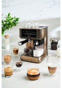 Resim Karaca Mycaffe Barista S10 Espresso Latte Ve Cappuccino Makinesi 