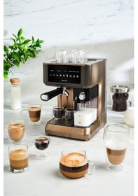 Resim Karaca Mycaffe Barista S10 Espresso Latte Ve Cappuccino Makinesi 