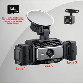 Resim Cordial Baideluo Hd 4 Kameralı Araç Kamerası Ön 1080p 64gb Kart Dahil Araç Suv Otobüs Kamyon 