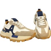 Resim Guja Erkek Kalın Kaydırmaz Kauçuk Taban Bağcık Kapamalı Renk Detaylı Sneakers Ayakkabı 